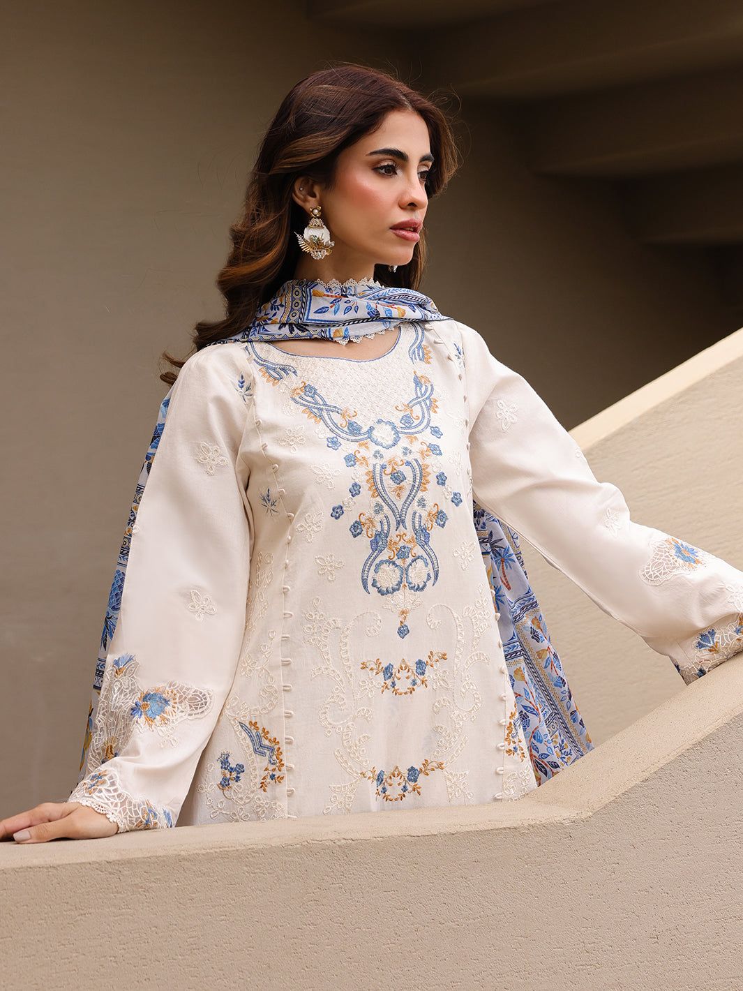 FAIZA FAISAL MARINE Luxury Lawn 25